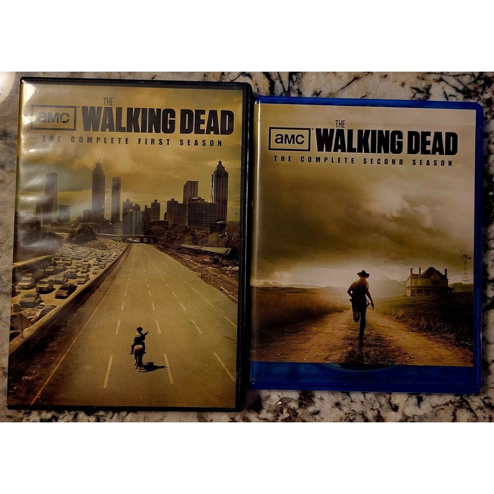 ZOMBIE SPECIAL 2PK: THE WALKING DEAD SEASON 1 & SEASON 2 ON BLUE-RAY!FAST SHIPP